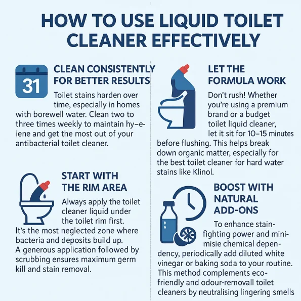 how to use liquid cleaner for bathroom