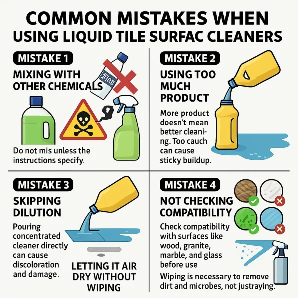 Cleaner Mistakes Infographic Cleaner Mistakes Infographic
