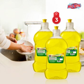 Klinol Power Dishwash Cleaner Gel 500ml (Pack of 3 | Liquid Dish Wash Combo for Tough Grease)