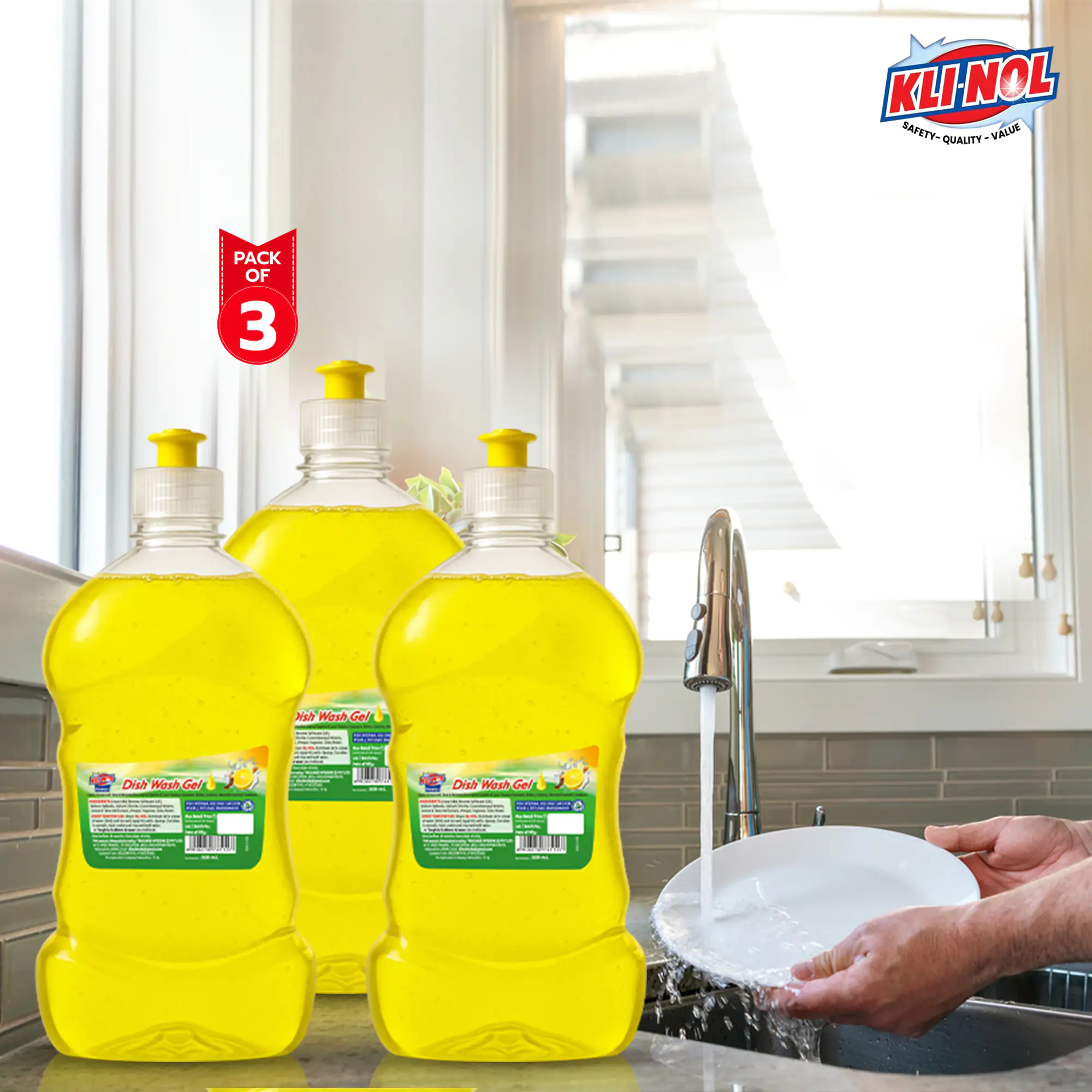 liquid dish wash combo klinol power dishwasher gel 500ml (pack of 3) liquid dish wash combo klinol power dishwasher gel 500ml (pack of 3)