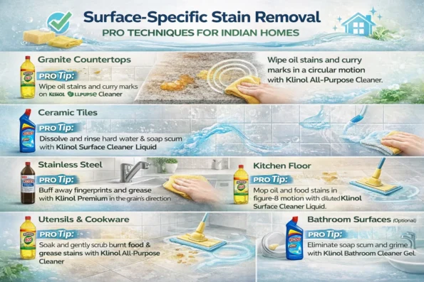 Surface Specific Stain Removal Techniques